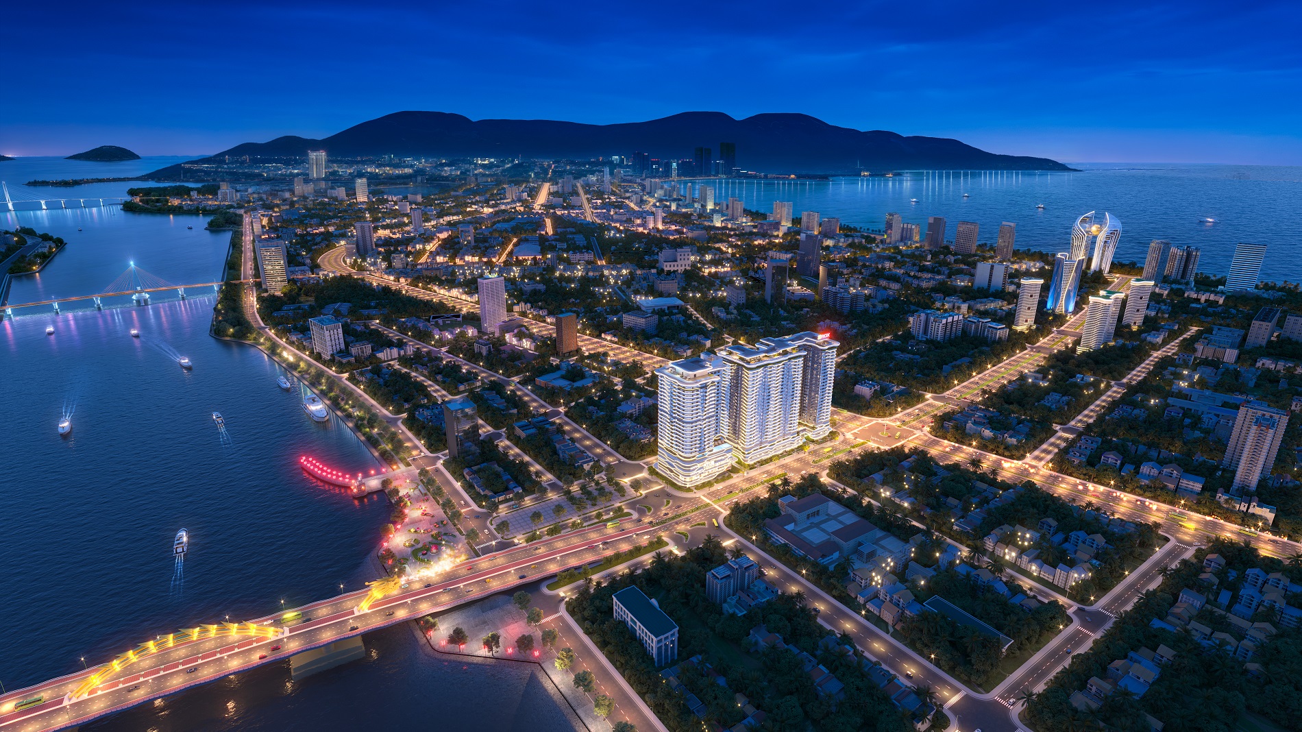 Phối cảnh dự &aacute;n The Legend Danang. Nguồn: ROX Signature.