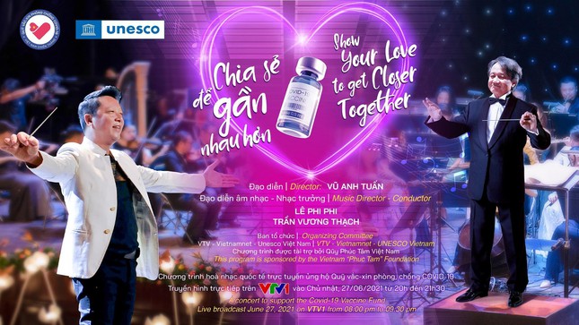 H&#242;a nhạc giao hưởng trực tuyến đặc biệt ủng hộ Quỹ vaccine COVID-19 kết nối 5 ch&#226;u - Ảnh 1