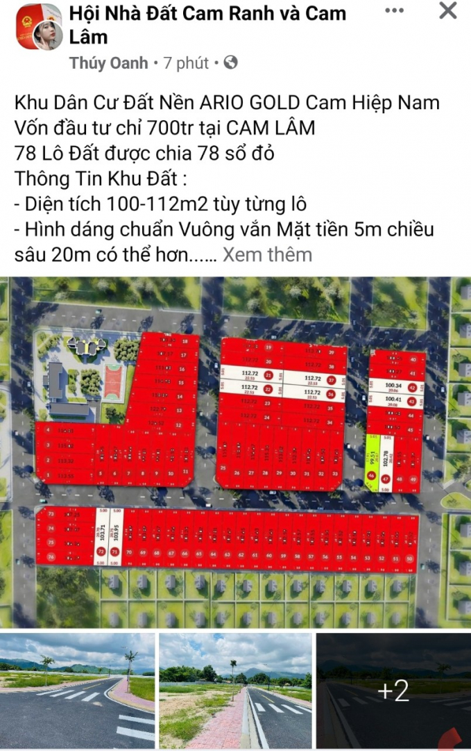 ARIO Group (ARIO miền Trung) h&ocirc; biến khu ph&acirc;n l&ocirc; th&agrave;nh "dự &aacute;n" khu d&acirc;n cư.