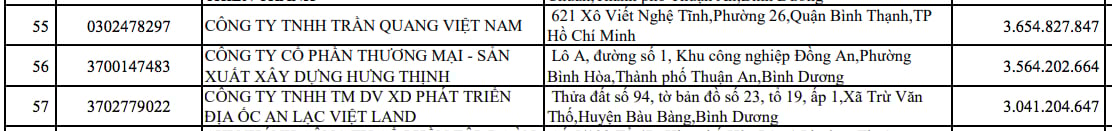 An Lạc Việt Land đang c&oacute; số tiền nợ thuế l&agrave; hơn 3 tỷ đồng