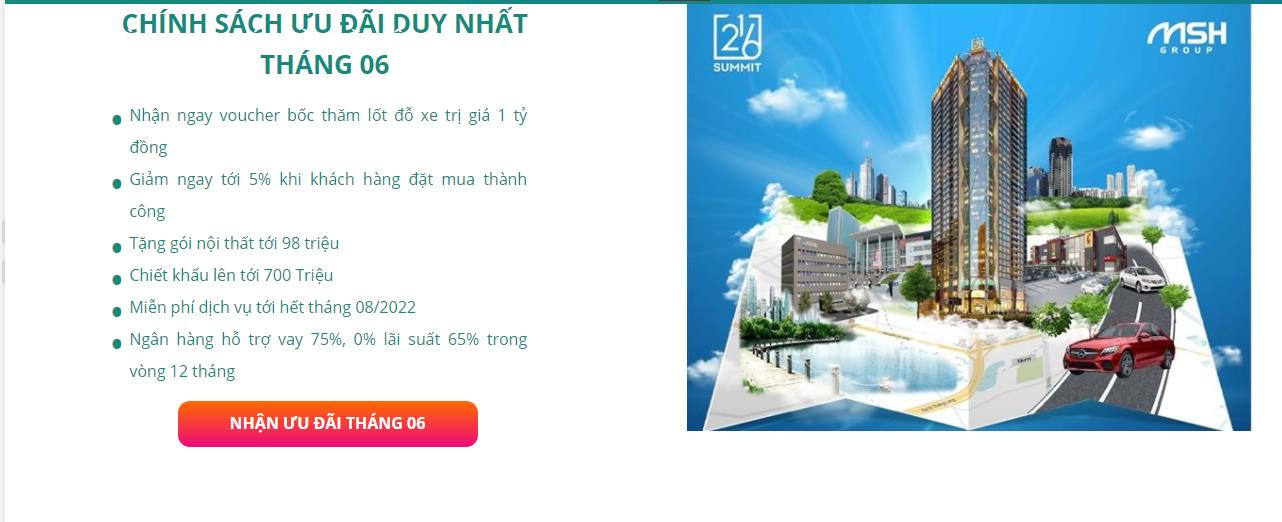 Ch&iacute;nh s&aacute;ch b&aacute;n h&agrave;ng dự &aacute;n Chung cư Summit Building