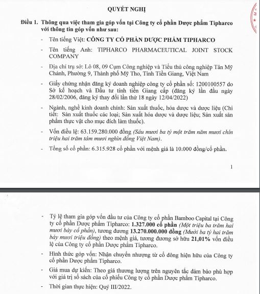 Nguồn: Bamboo Capital