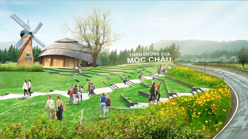 Thi&ecirc;n đường sữa Mộc Ch&acirc;u.