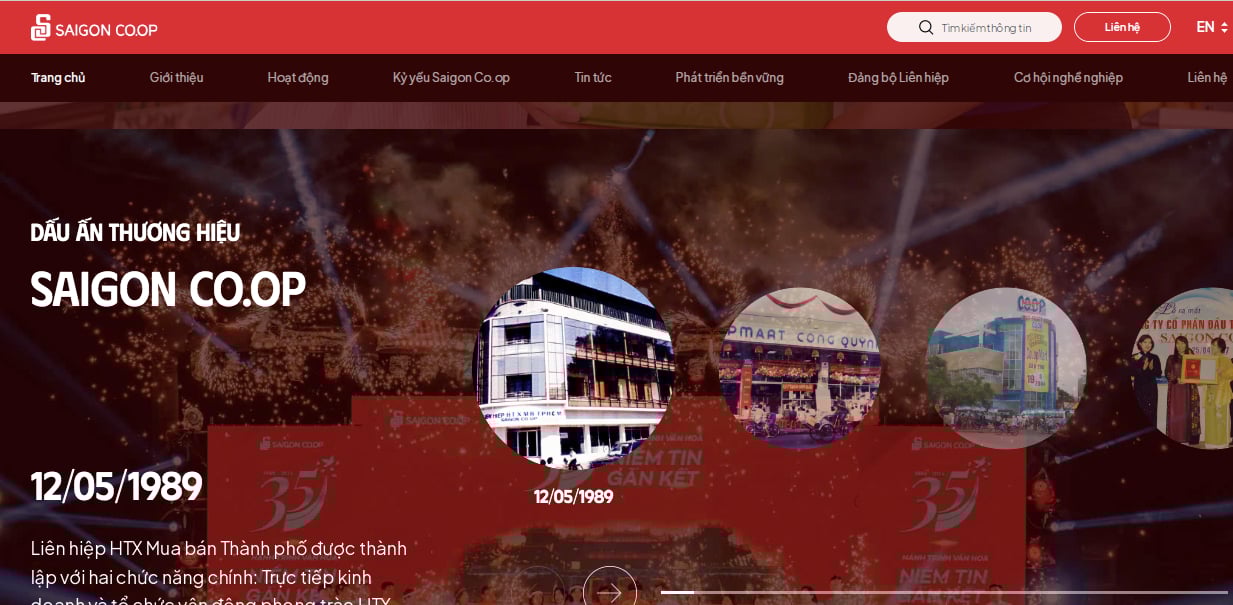 Li&ecirc;n minh Hợp t&aacute;c x&atilde; Thương mại TP. HCM (SaiGon Co.op) được th&agrave;nh lập ng&agrave;y 12/5/1989