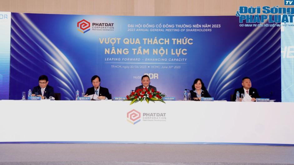 Đại hội đồng Cổ đ&ocirc;ng thường ni&ecirc;n 2023 của CTCP Ph&aacute;t triển Bất động sản Ph&aacute;t Đạt (PDR) diễn ra v&agrave;o ng&agrave;y 30/6 vừa qua