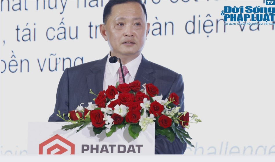 &Ocirc;ng Nguyễn Văn Đạt, Chủ tịch HĐQT PDR khẳng định c&ocirc;ng ty sẽ vượt qua kh&oacute; khăn