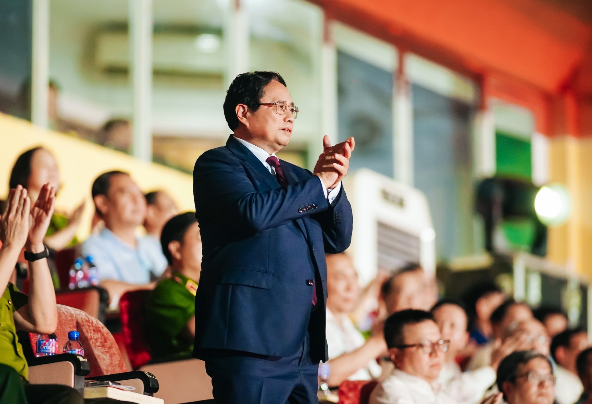 Thủ tướng Phạm Minh Ch&iacute;nh dự lễ khai mạc Giải b&oacute;ng đ&aacute; C&ocirc;ng an, Cảnh s&aacute;t c&aacute;c nước Asean mở rộng 2025