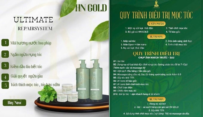 C&aacute;c quảng c&aacute;o "nổ" c&ocirc;ng dụng về sản phẩm của HNgold xuất hiện nhan nhản.