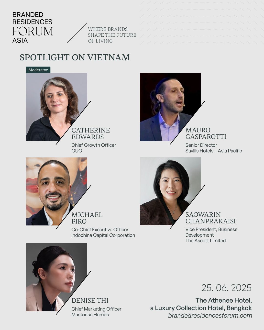 B&agrave; Thi Anh Đ&agrave;o, Gi&aacute;m đốc khối Marketing Masterise Group sẽ đại diện Masterise Homes tham gia phi&ecirc;n thảo luận &ldquo;Spotlight on Vietnam&rdquo; tại Branded Residences Forum Asia 2025