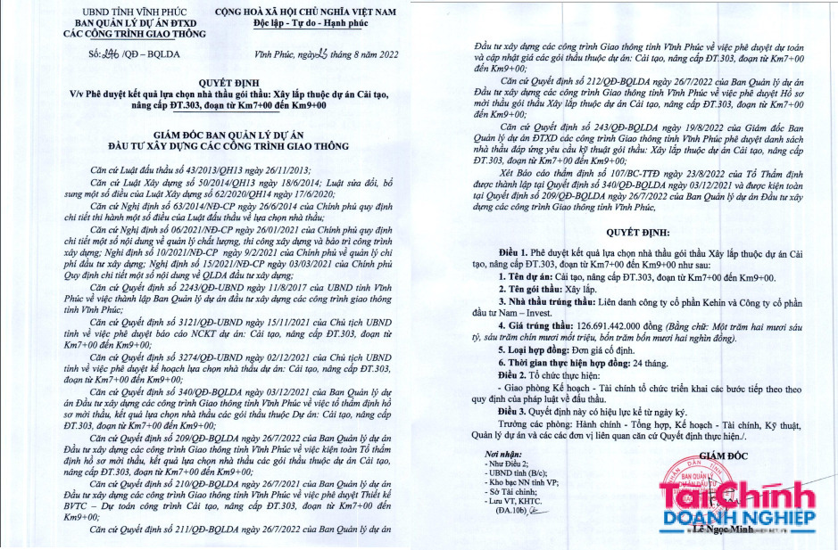Bắc Giang: Năng lực t&#224;i ch&#237;nh của C&#244;ng ty Nam – Invest “biến h&#243;a” qua từng g&#243;i thầu - Ảnh 1