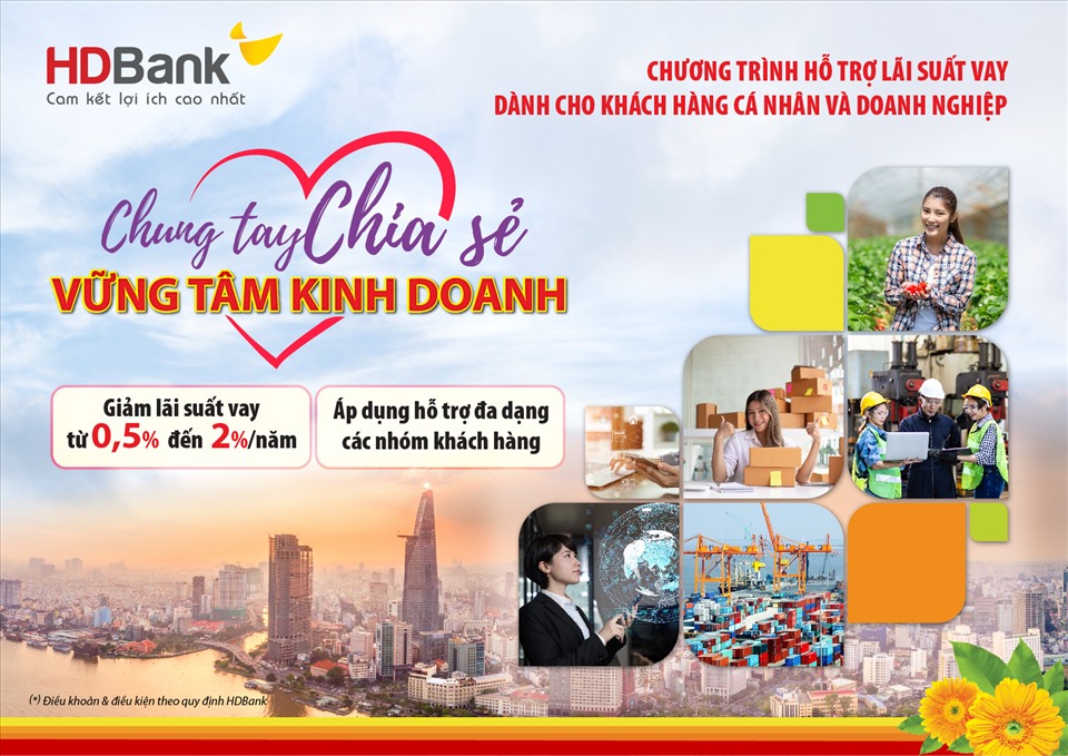 HDBank giảm lãi suất trung bình 1% cho các lĩnh vực ưu tiên - Ảnh 1