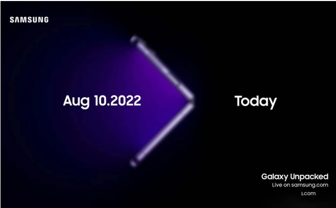 Thư mời r&ograve; rỉ về sự kiện ra mắt Galaxy Z Fold4 của Samsung nhưng đ&atilde; bị x&oacute;a. Ảnh:&nbsp;Evan Blass