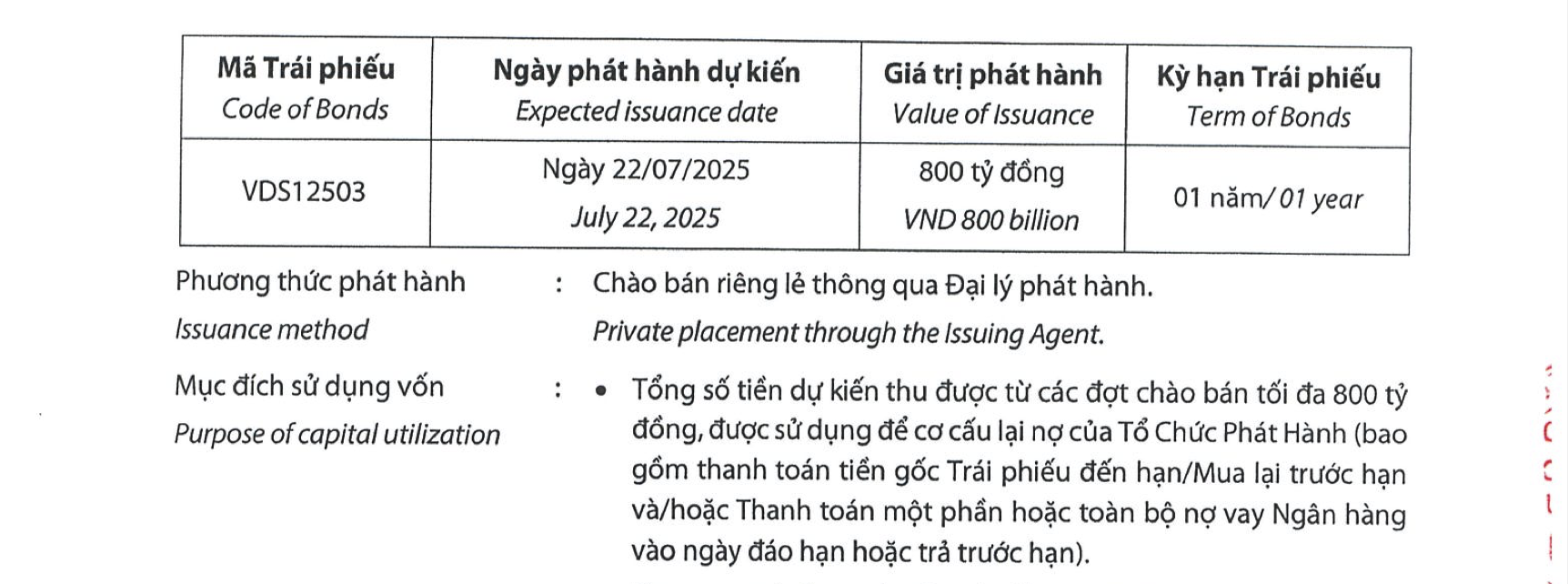 Chứng kho&#225;n Rồng Việt muốn ph&#225;t h&#224;nh 800 tỷ đồng tr&#225;i phiếu để cơ cấu lại nợ - Ảnh 1
