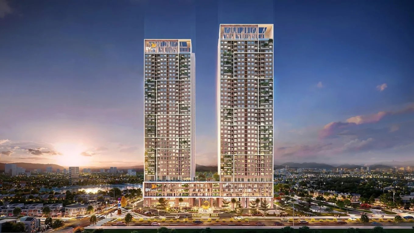 Tổ hợp thương mại dịch vụ v&agrave; căn hộ Diamond Hill Th&aacute;i Nguy&ecirc;n.