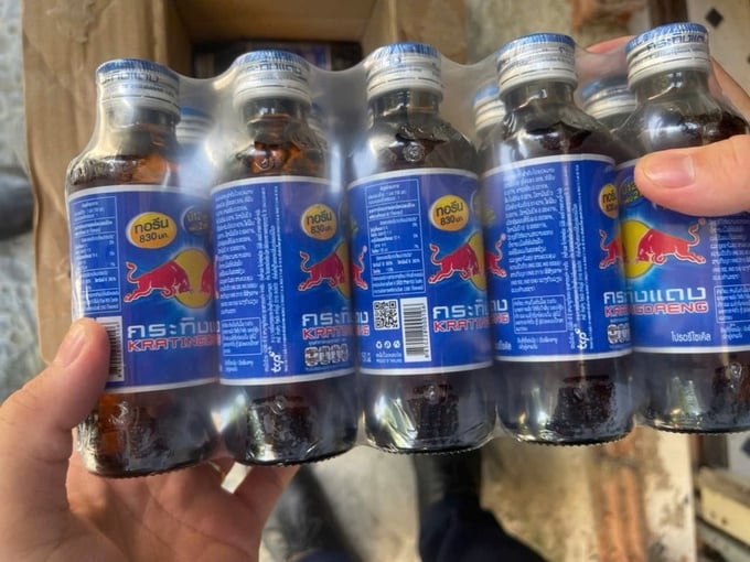 Sản phẩm nước giải kh&aacute;t Krating Daeng của Th&aacute;i Lan nhập lậu do C&ocirc;ng ty TNHH Thương mại v&agrave; Dịch vụ NPTP kinh doanh.