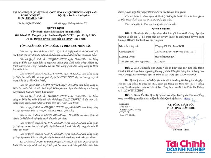 CTCP Tập đoàn Toji liên tiếp trúng các gói thầu lớn nhưng tiết kiệm rất thấp - Ảnh 2