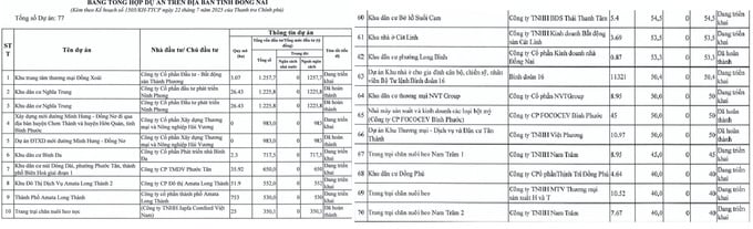 Thanh tra Ch&iacute;nh phủ vừa c&ocirc;ng bố kế hoạch thanh tra chuy&ecirc;n đề đối với gần 900 dự &aacute;n tr&ecirc;n cả nước, trong đ&oacute; tỉnh Đồng Nai c&oacute; 85 dự &aacute;n nằm trong diện thanh tra. Đ&aacute;ng ch&uacute; &yacute;, cơ quan n&agrave;y sẽ trực tiếp thanh tra 8 dự &aacute;n lớn tại địa phương.