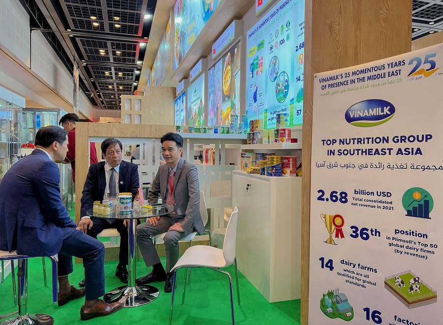 Từ đầu năm đến nay, Vinamilk tham dự hơn 9 hội chợ, triển l&atilde;m lớn tại c&aacute;c thị trường như Trung Quốc, Dubai, H&agrave;n Quốc&hellip;