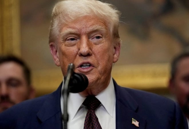 &Ocirc;ng Trump c&ocirc;ng bố mức thuế đối ứng từ 10% đến 41% đối với tất cả c&aacute;c nước.