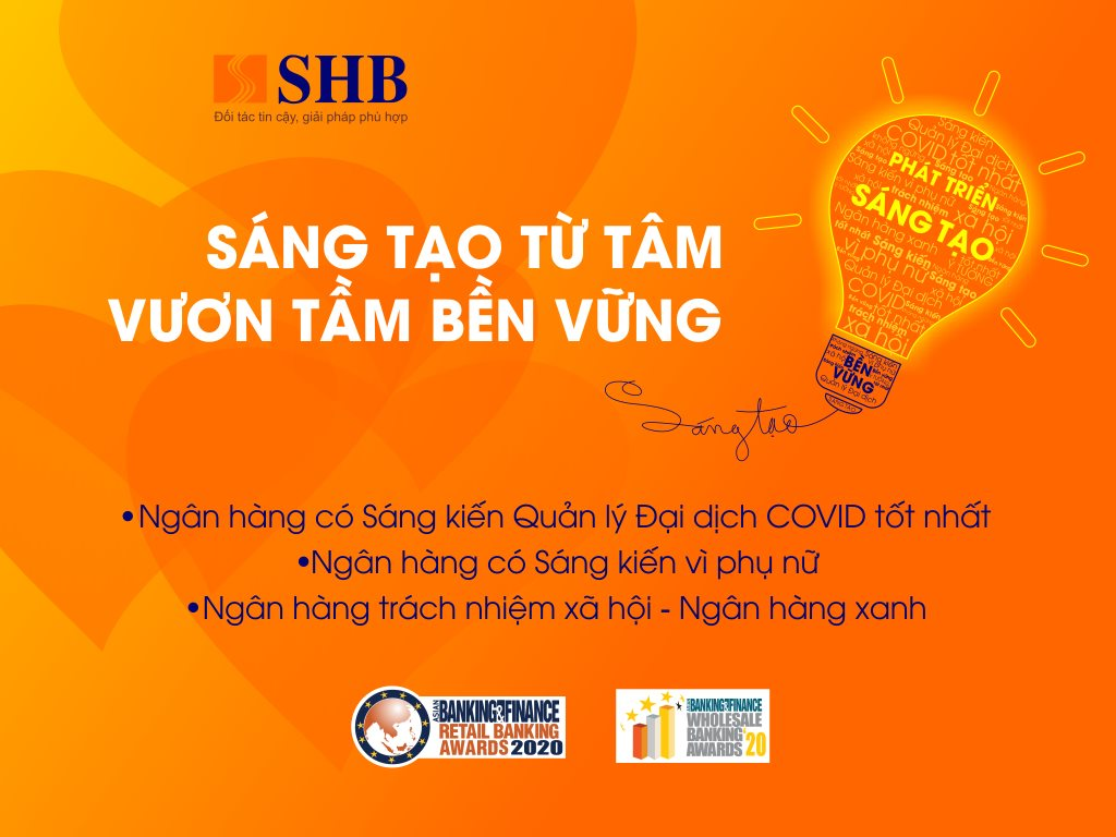 SHB được vinh danh 3 giải thưởng quốc tế uy t&#237;n với những s&#225;ng kiến v&#236; cộng đồng - Ảnh 1