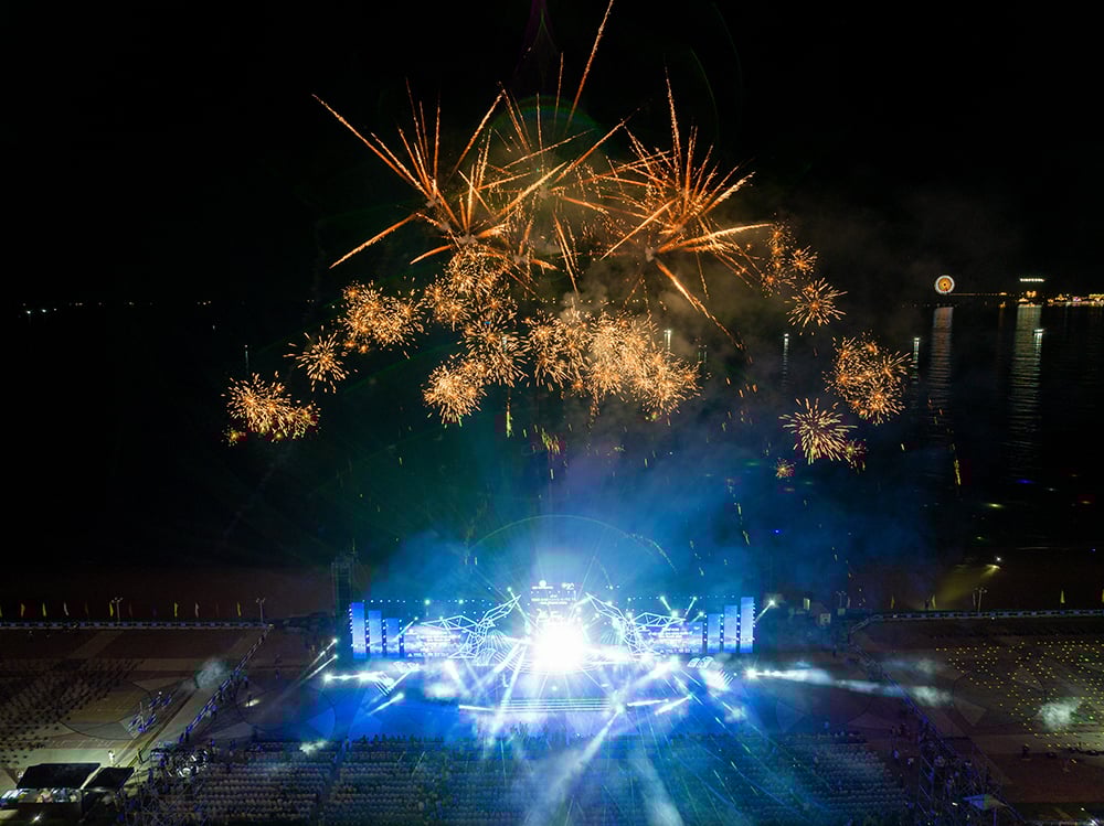 C&ocirc;ng nghệ tr&igrave;nh diễn đa tầng sẽ mở rộng tối đa trải nghiệm của kh&aacute;n giả tại đại nhạc hội &ldquo;Khơi mạch nguồn Di sản &ndash; Vững bước Kỷ nguy&ecirc;n mới&rdquo; (Ảnh: COREX)