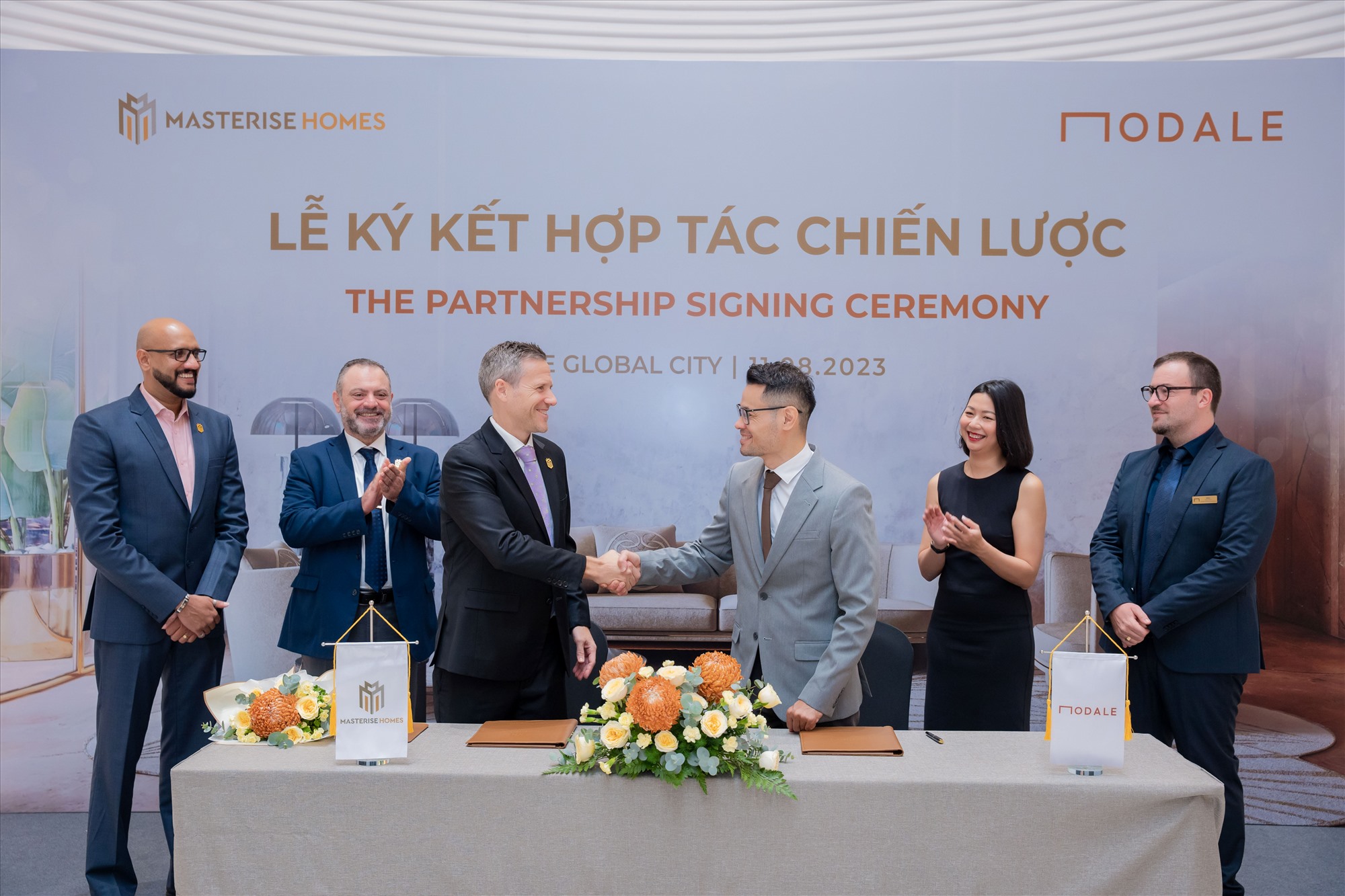 Masterise Homes ch&iacute;nh thức k&yacute; kết hợp t&aacute;c với nh&agrave; ph&acirc;n phối độc quyền nội thất h&agrave;ng hiệu Modale v&agrave;o ng&agrave;y 11.8.