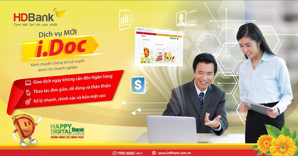 HDBank tiên phong triển khai dịch vụ chuyển chứng từ trực tuyến I.Doc - Ảnh 1