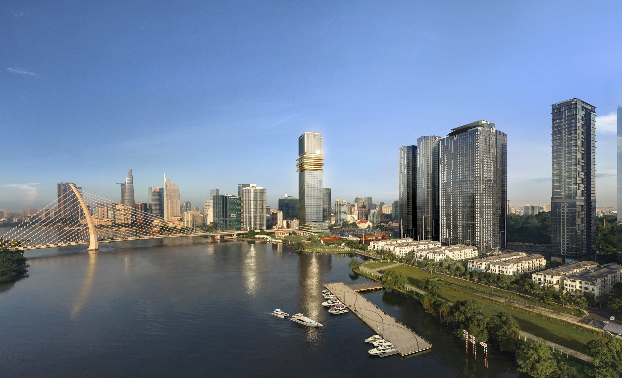 Vị tr&iacute; đắc địa b&ecirc;n s&ocirc;ng S&agrave;i G&ograve;n của Grand Marina,Saigon