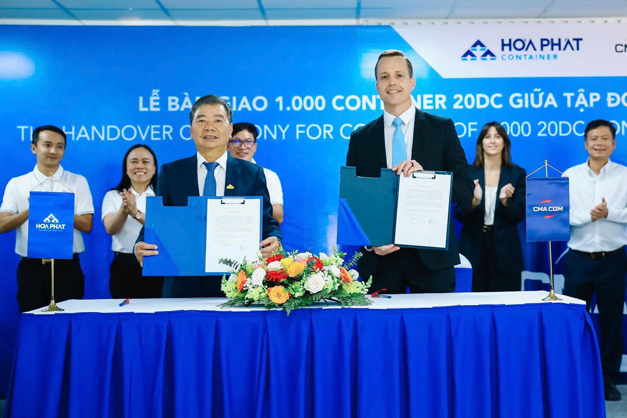 H&#242;a Ph&#225;t b&#224;n giao 1.000 container cho h&#227;ng t&#224;u Top 3 thế giới - Ảnh 1