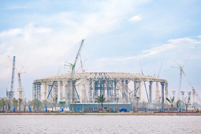 M&aacute;i v&ograve;m triển l&atilde;m A80 mang đậm dấu ấn hơn 10.000 tấn ống th&eacute;p cỡ lớn H&ograve;a Ph&aacute;t&nbsp;