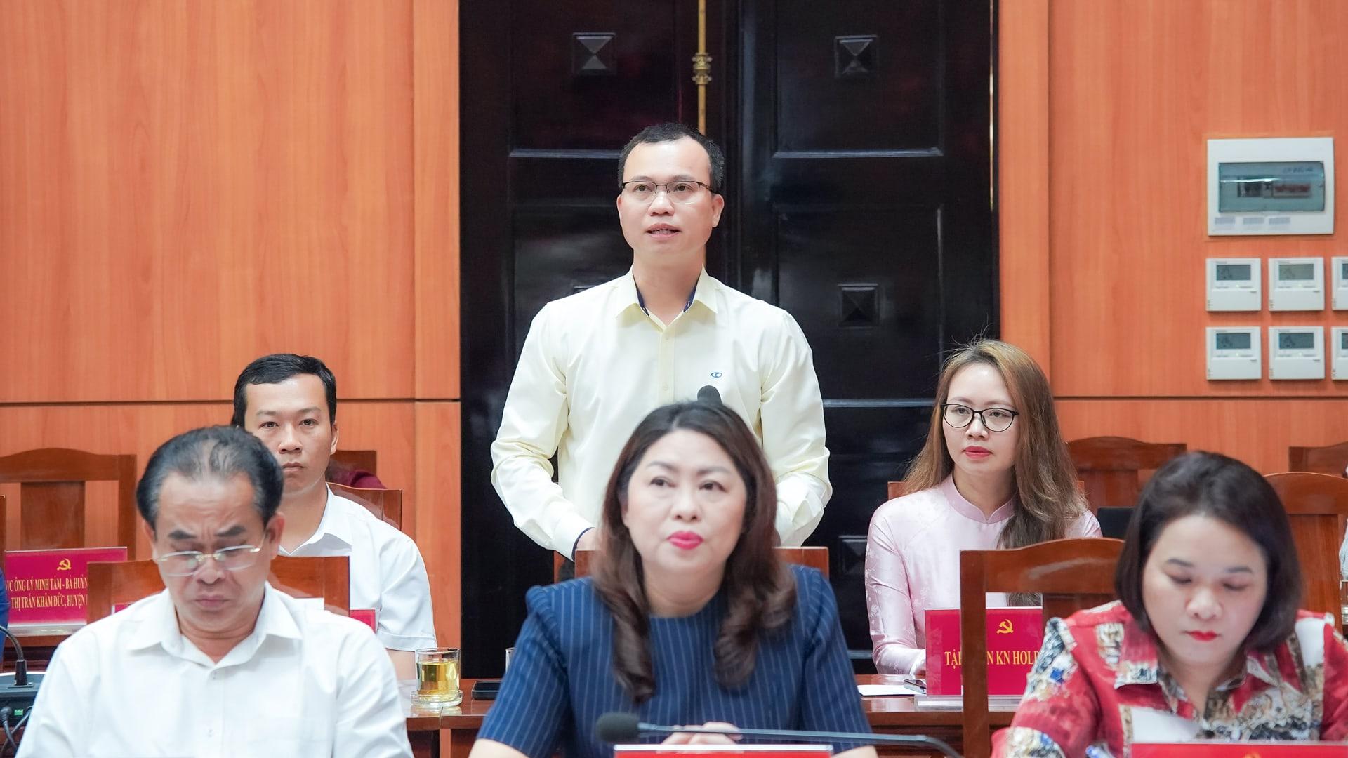 &nbsp;Đại diện L&atilde;nh đạo THACO, &ocirc;ng Đo&agrave;n Đạt Ninh - Ph&oacute; Tổng Gi&aacute;m đốc THACO AUTO phụ tr&aacute;ch Khối Sản xuất ph&aacute;t biểu tại hội nghị.