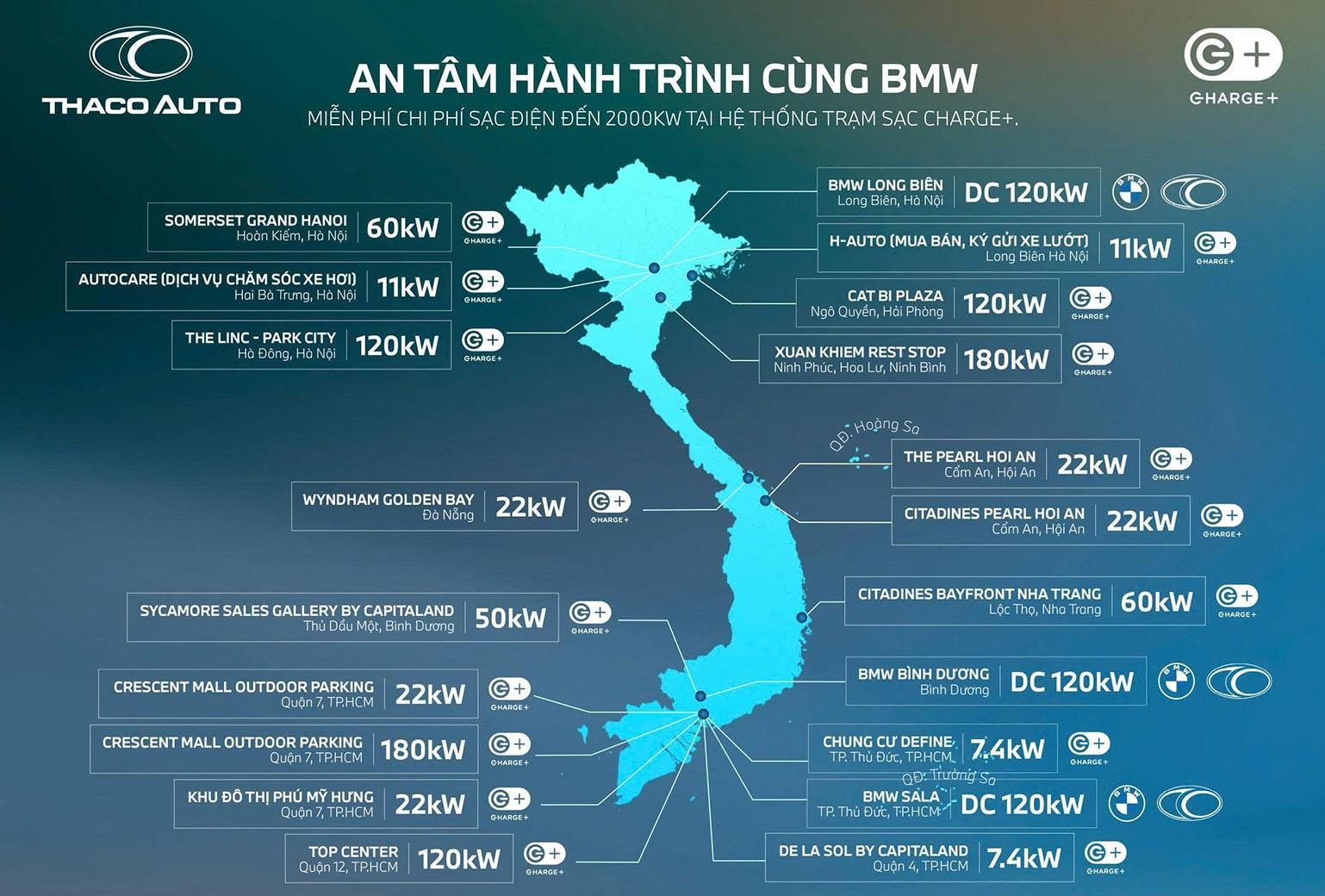 THACO AUTO và BMW mở rộng hệ thống trạm sạc xe điện tại Việt Nam - Ảnh 1
