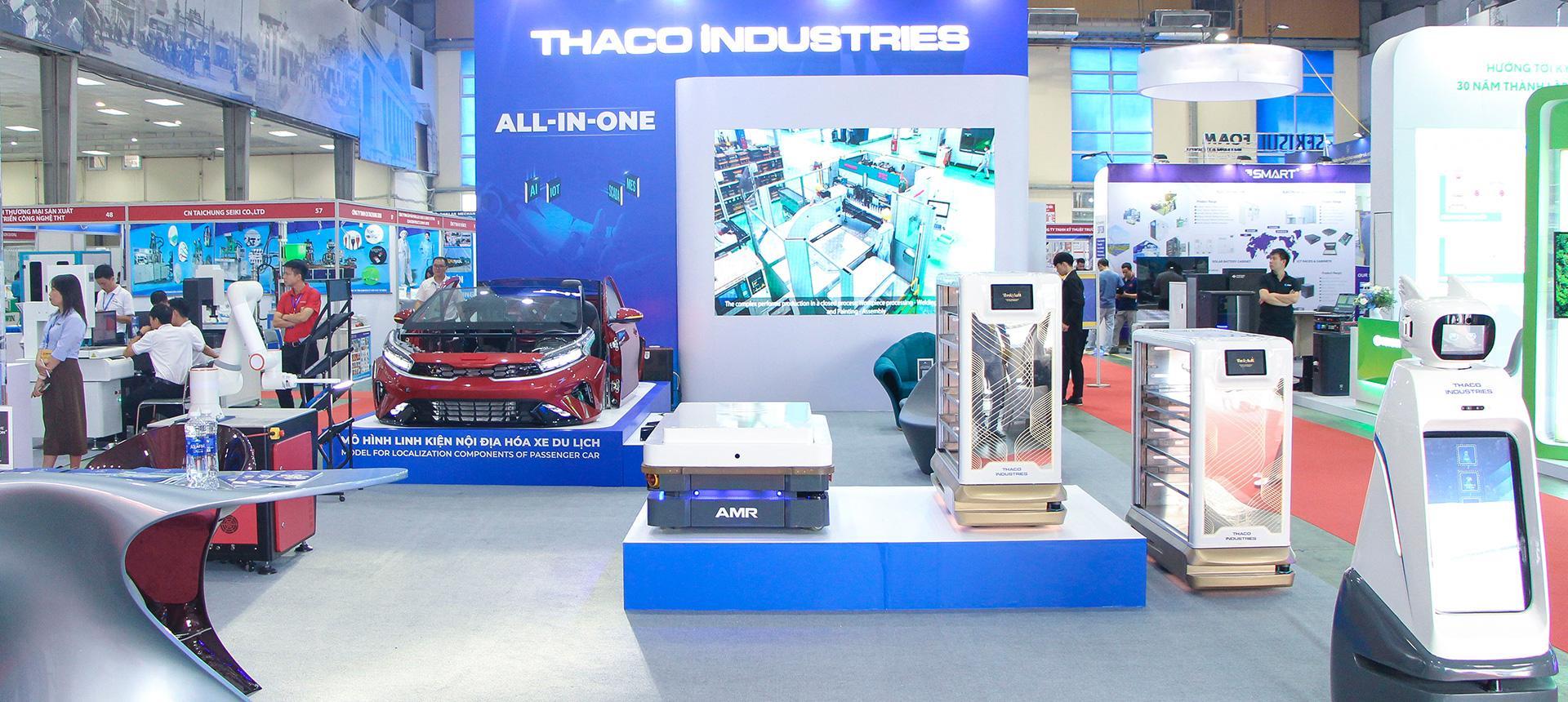 Gian h&agrave;ng THACO INDUSTRIES tại Triển l&atilde;m.