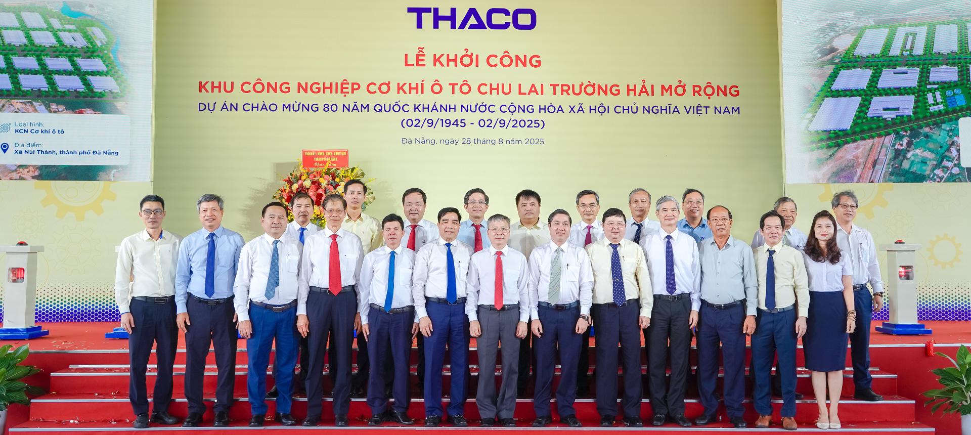 Lễ khởi c&ocirc;ng Khu c&ocirc;ng nghiệp Cơ kh&iacute; &Ocirc; t&ocirc; Chu Lai Trường Hải mở rộng (Ảnh: THACO)