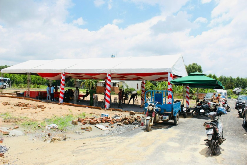 Vị tr&iacute; tổ chức s&agrave;n giao dịch b&aacute;n "dự &aacute;n ma" ở Đồng Nai. Ảnh: Vietnamnet.