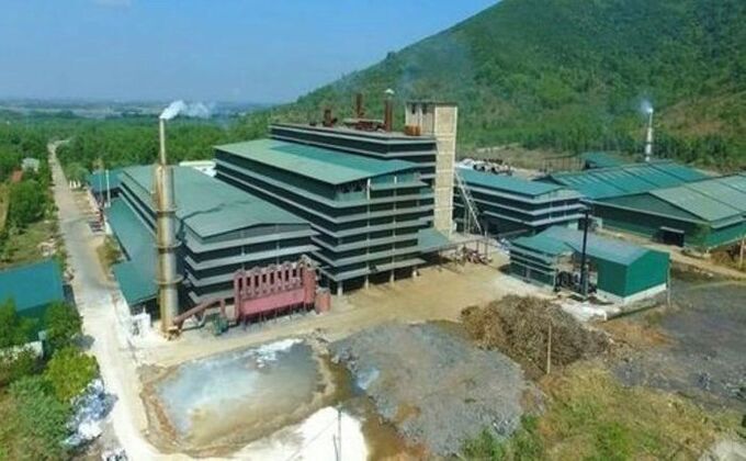 Nh&agrave; m&aacute;y tinh luyện quặng Ferocrom tại x&atilde; V&acirc;n Sơn, huyện Triệu Sơn, tỉnh Thanh H&oacute;a.