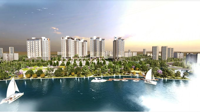 Phối cảnh dự &aacute;n Khu d&acirc;n cư Phương Đ&ocirc;ng.