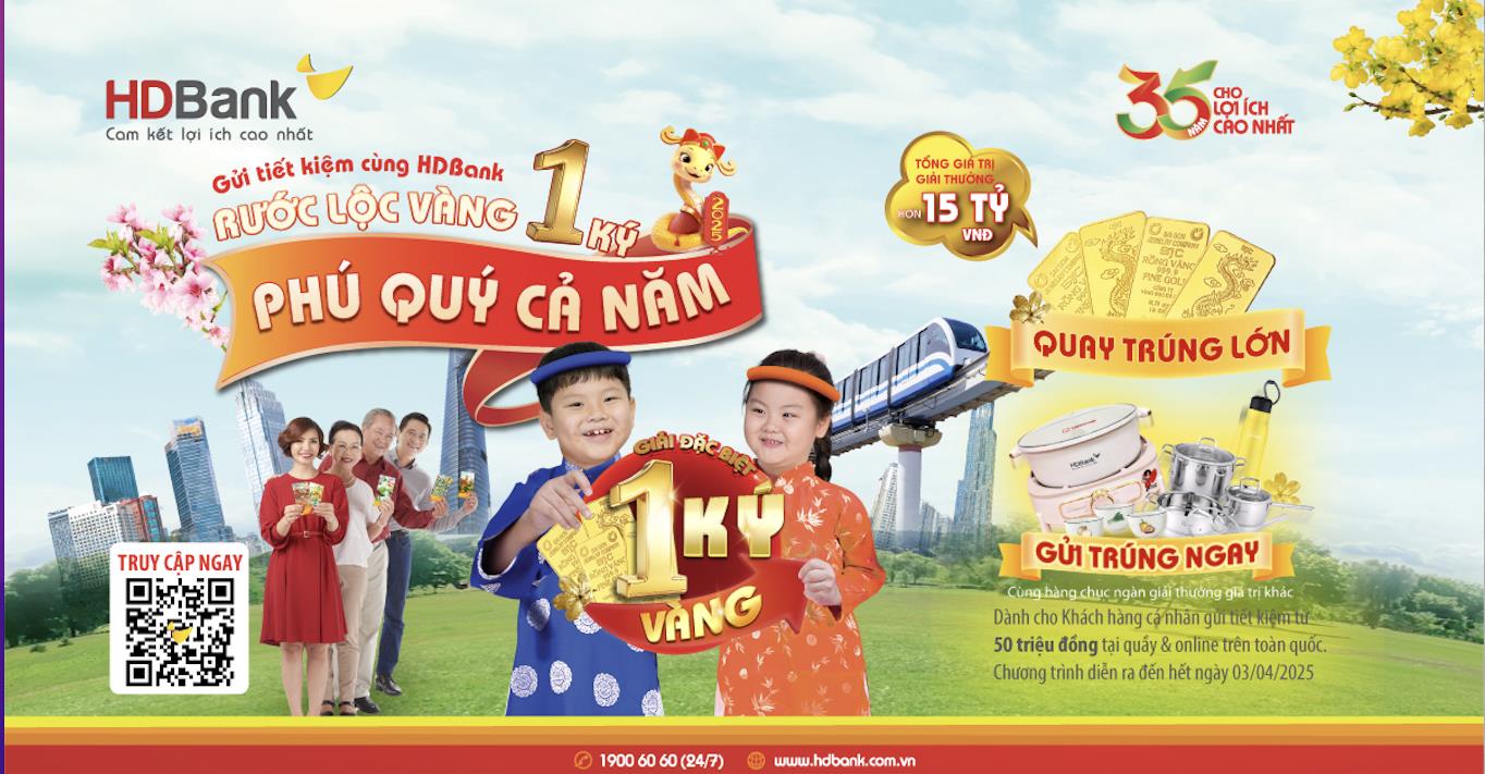 Trước thềm đại lễ 30/4, HDBank t&#236;m ra chủ nh&#226;n 1 k&#253; v&#224;ng SJC v&#224; 16 kh&#225;ch h&#224;ng tr&#250;ng thưởng - Ảnh 1