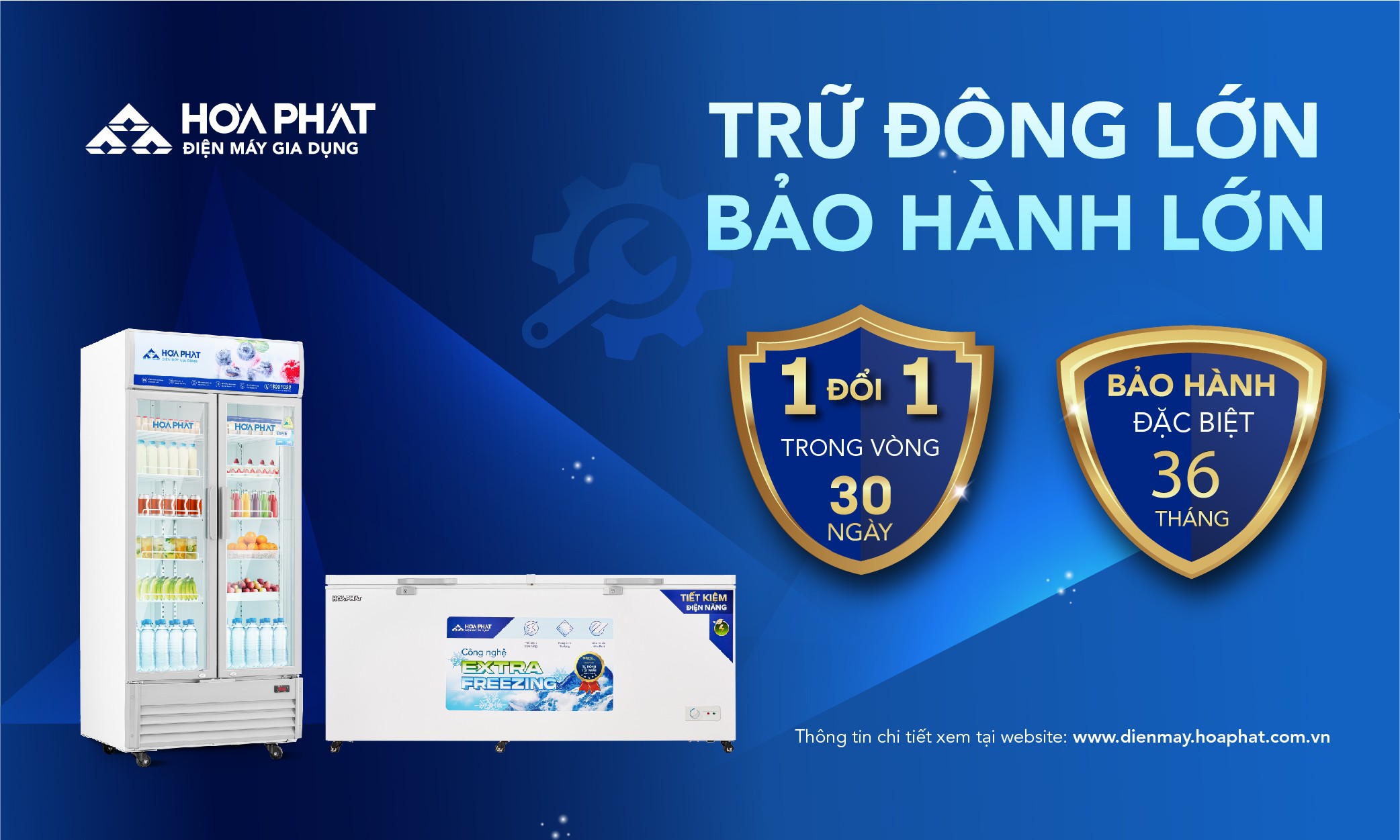 H&#242;a Ph&#225;t n&#226;ng cấp bảo h&#224;nh tủ đ&#244;ng, tủ m&#225;t l&#234;n 36 th&#225;ng - Ảnh 1