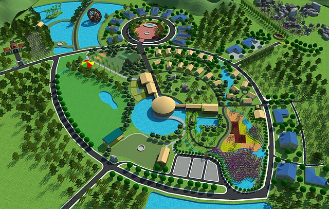 Phối cảnh dự &aacute;n khu du lịch nghỉ dưỡng kho&aacute;ng n&oacute;ng C&uacute;c Phương.