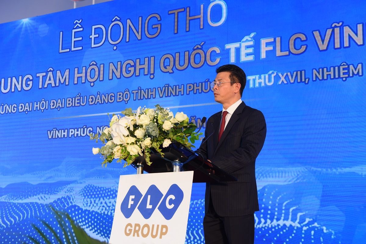 &Ocirc;ng Vũ Ch&iacute; Giang, Ph&oacute; Chủ tịch UBND tỉnh Vĩnh Ph&uacute;c ph&aacute;t biểu tại sự kiện