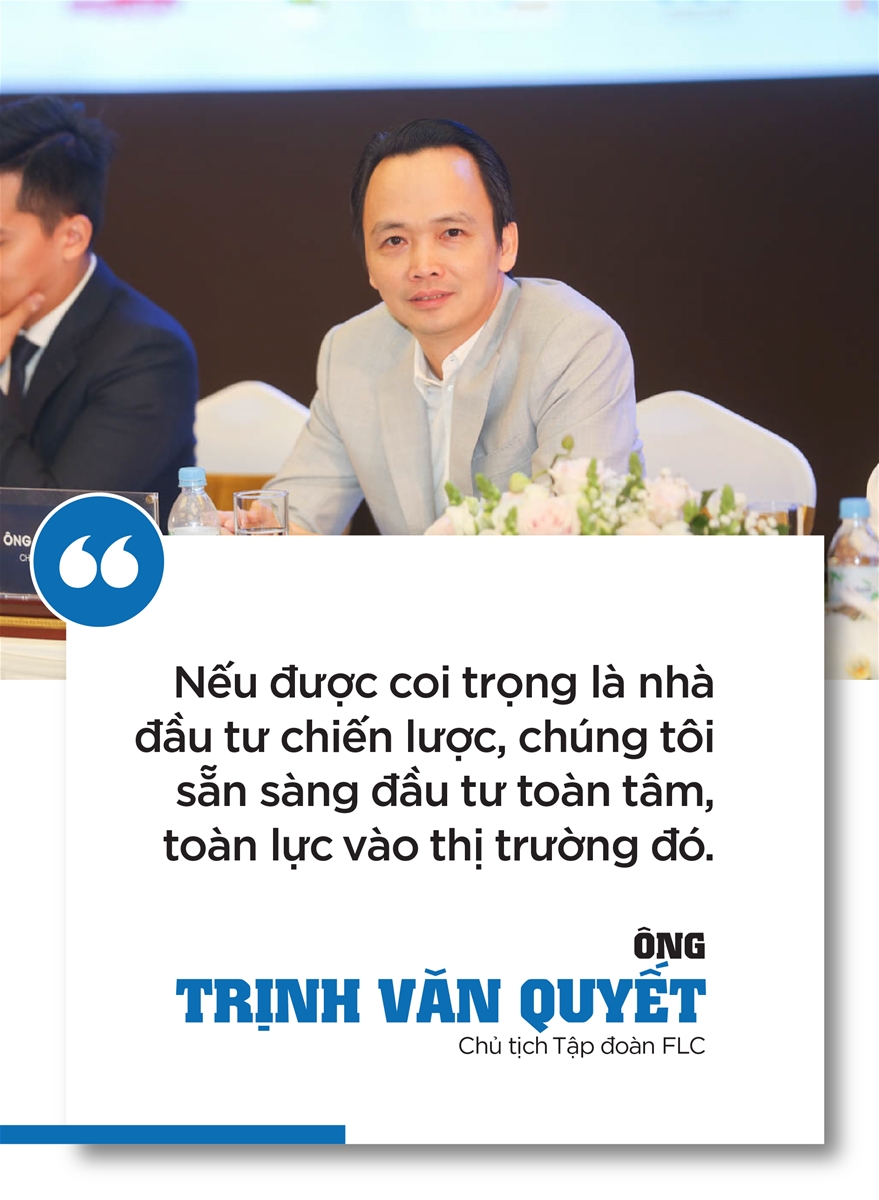 Vị chủ tịch của Tập đo&agrave;n FLC cũng chia sẻ, khi đầu tư v&agrave;o B&igrave;nh Định, FLC đ&atilde; ph&aacute;t triển với tư duy to&agrave;n t&acirc;m, to&agrave;n lực. &nbsp;
