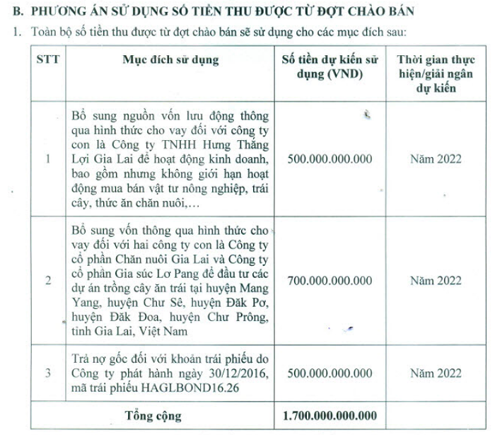 Nguồn: Nghị quyết ĐHĐCĐ thường ni&ecirc;n tại HAGL