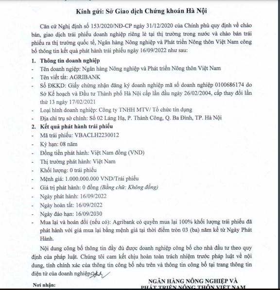 Ng&#226;n h&#224;ng Agribank lại ế th&#234;m 2 l&#244; tr&#225;i phiếu - Ảnh 1