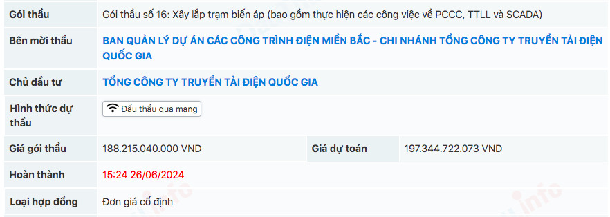 VINAINCON trong vai tr&ograve; li&ecirc;n danh tr&uacute;ng g&oacute;i thầu trị gi&aacute; gần 200 tỷ đồng