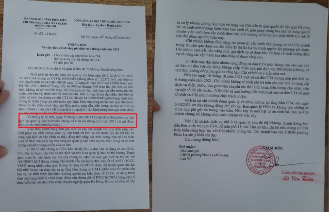 Cư d&acirc;n CT4 Xala bức x&uacute;c v&igrave; Doanh nghiệp tư nh&acirc;n số 1 Điện Bi&ecirc;n tự &yacute; tăng ph&iacute; dịch vụ.