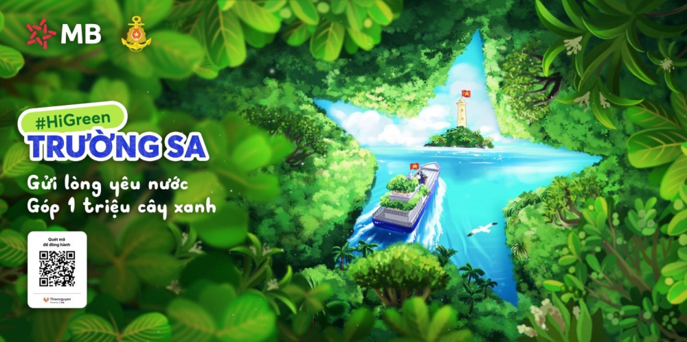 HiGreen Trường Sa hướng tới mục ti&ecirc;u huy động nguồn lực x&atilde; hội, g&oacute;p phần thực hiện mục ti&ecirc;u trồng 1 triệu c&acirc;y phủ xanh đặc khu Trường Sa, tỉnh Kh&aacute;nh H&ograve;a. (Ảnh: BTC)&nbsp;