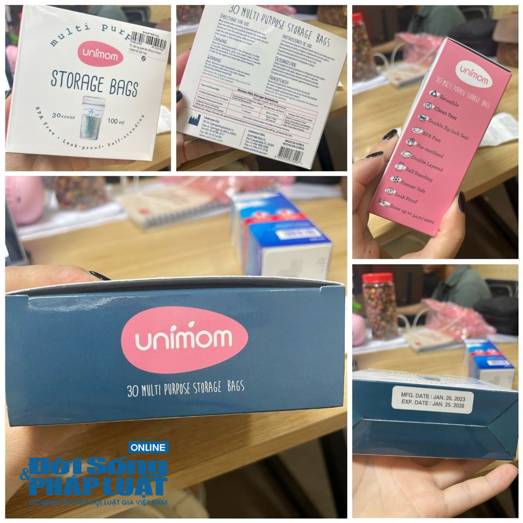 H&igrave;nh ảnh sản phẩm t&uacute;i trữ sữa shop xuất được h&oacute;a đơn VAT mặc d&ugrave; kh&ocirc;ng c&oacute; tem phụ tiếng Việt.