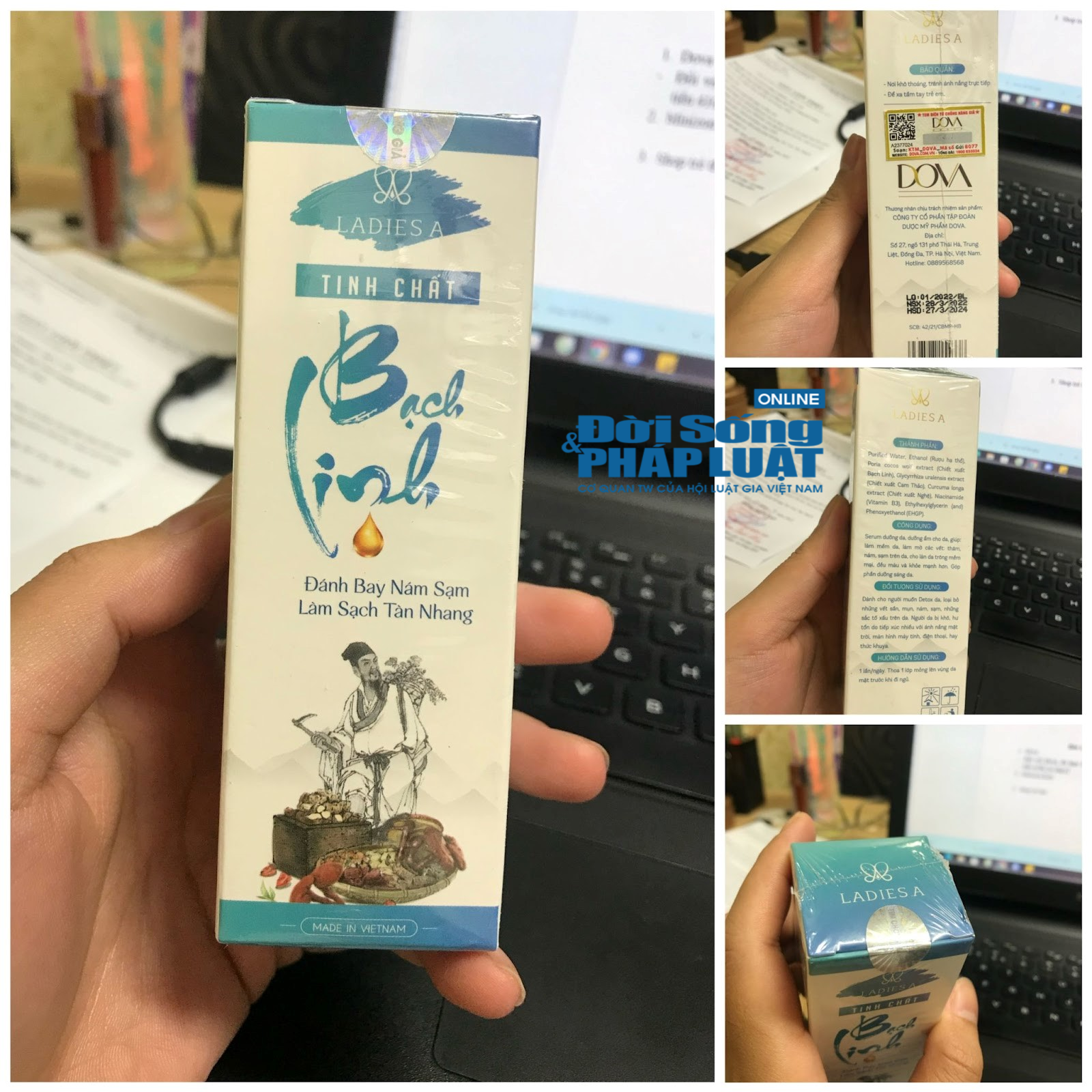 H&igrave;nh ảnh sản phẩm tinh chất Bạch linh PV thực nhận.