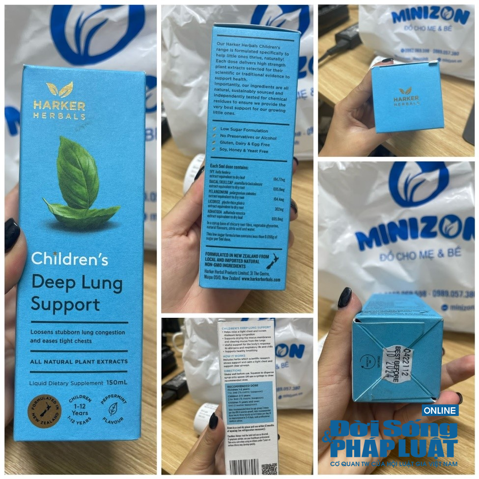 H&igrave;nh ảnh sản phẩm siro ho mua tại cửa h&agrave;ng, kh&ocirc;ng c&oacute; nh&atilde;n phụ tiếng Việt, kh&ocirc;ng xuất h&oacute;a đơn GTGT.